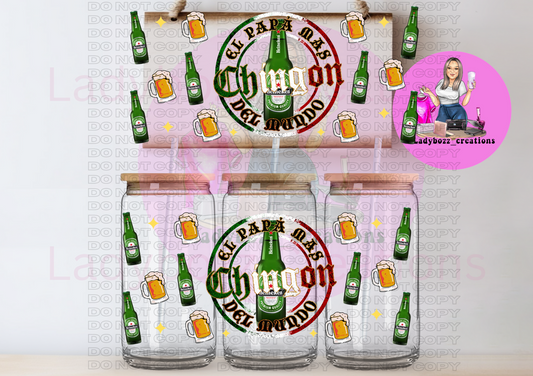 Papa Chingon/Heineken/2 Wraps Only or Libbey Cup