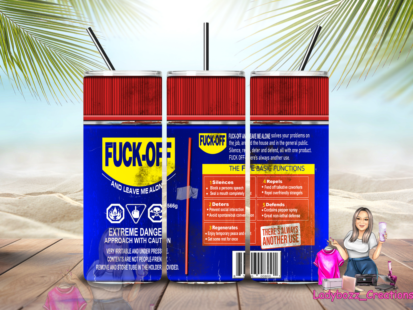 Fuck-Off Funny/ Tumbler/ or sublimation print