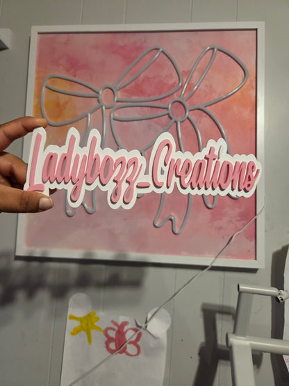 Watermark Lady Custom Watermark name/3D print – Ladybozz_Creations