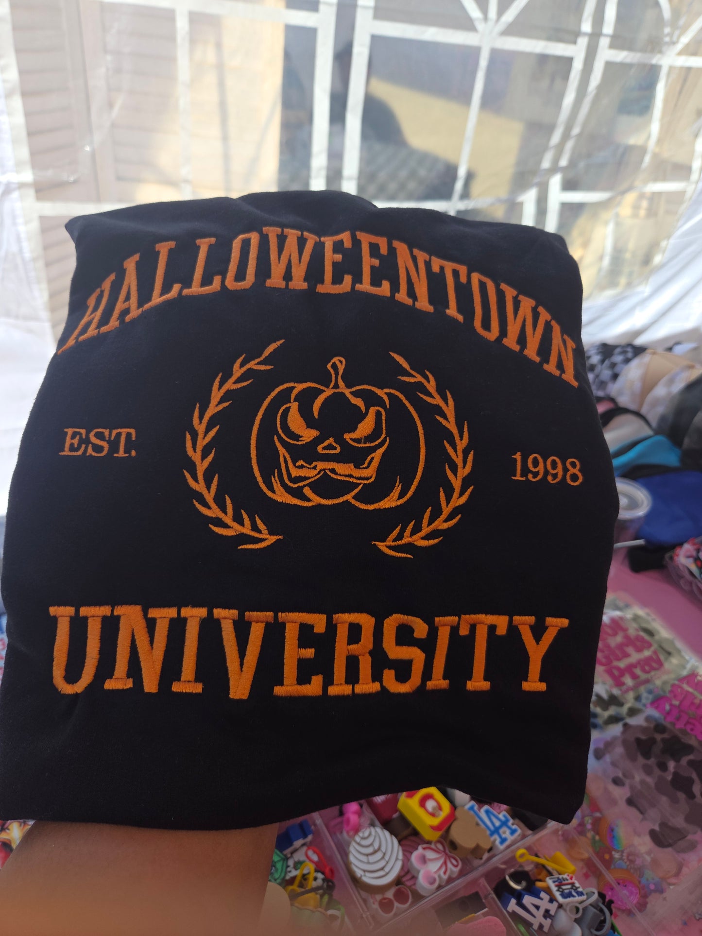 Halloweentown University Embroidered Crewneck