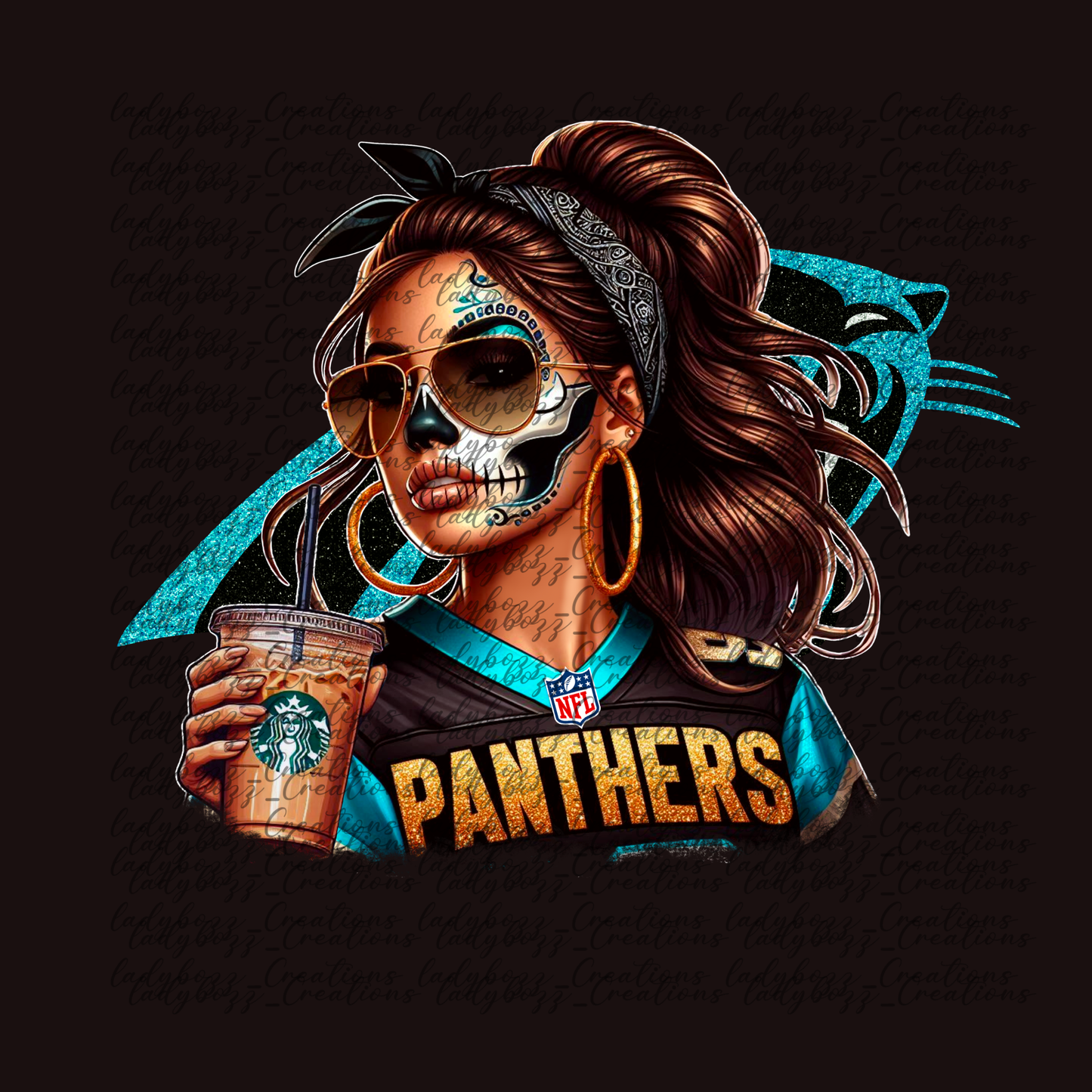 Skelly girl Football /Every Team Available/PRINT ONLY