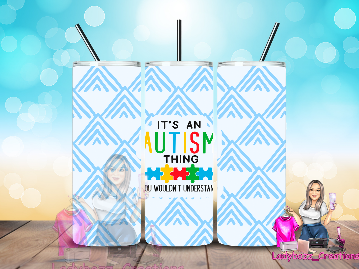 Autism Tumbler/ or sublimation print/several options