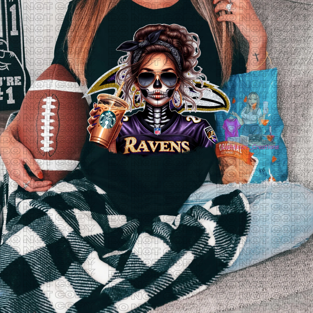 Skelly Football Girls/Every Team Available/Tshirt or Print Only