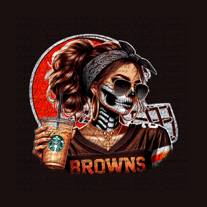 Skelly girl Football /Every Team Available/PRINT ONLY