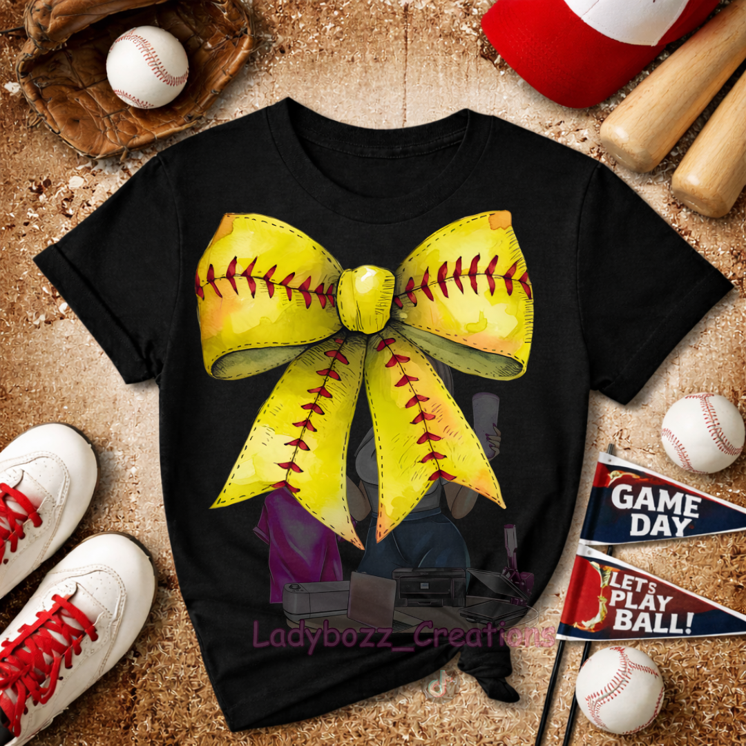 $20 Sports Shirt Sale/Softball Mom Bow