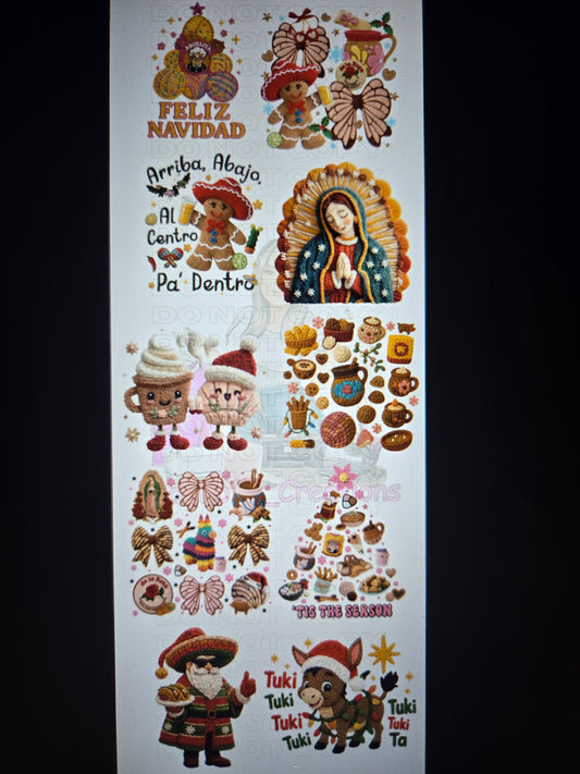 Christmas/Navidad/Hispanic/DTF Gangsheet/Premade