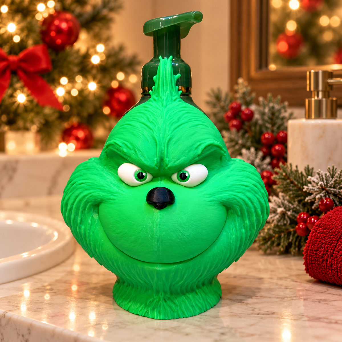 Green Guy Soap Dispenser Holder/3D (Copy)
