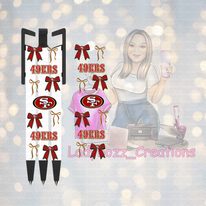 Football Coquette Pen Wraps