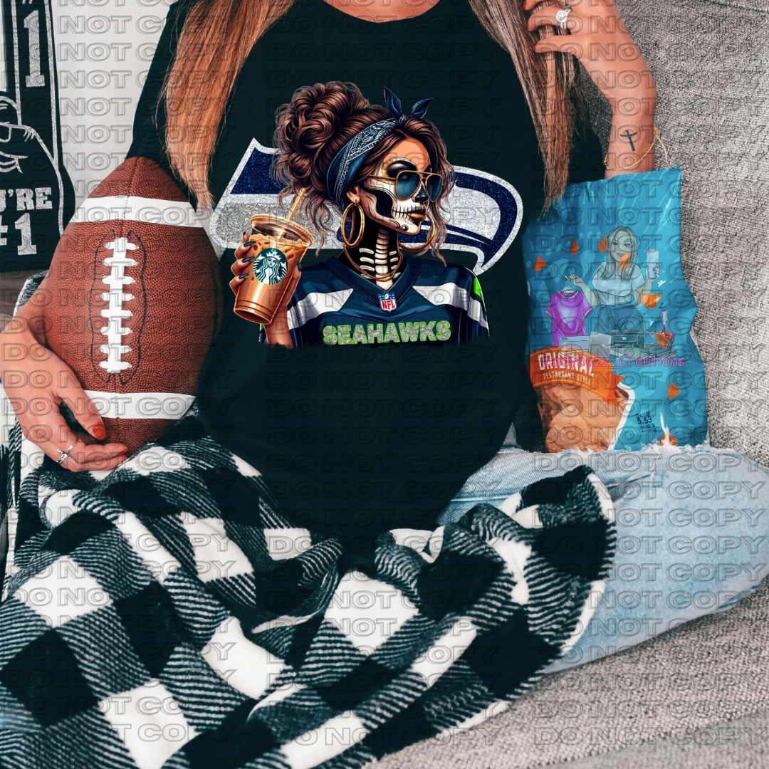 Skelly Football Girls/Every Team Available/Tshirt or Print Only