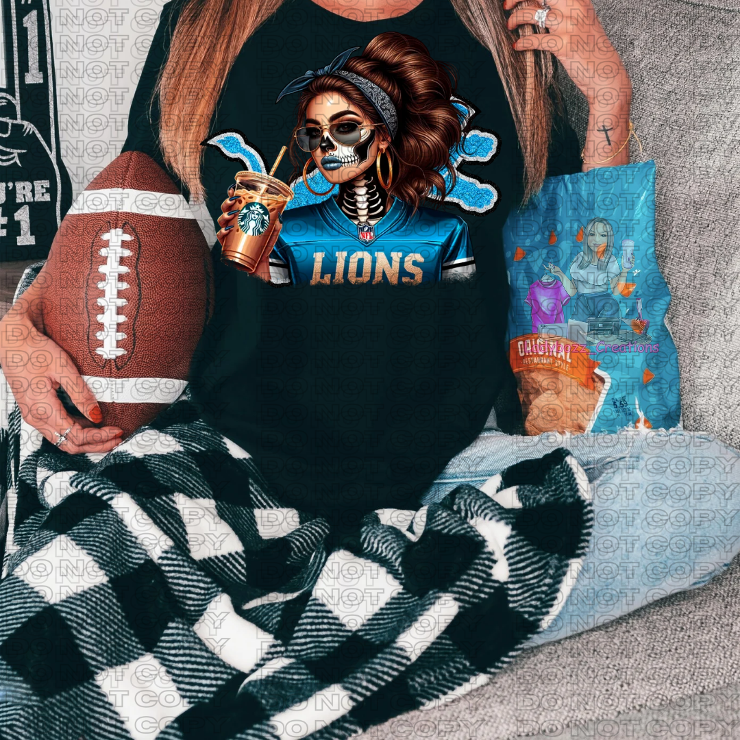 Skelly Football Girls/Every Team Available/Tshirt or Print Only