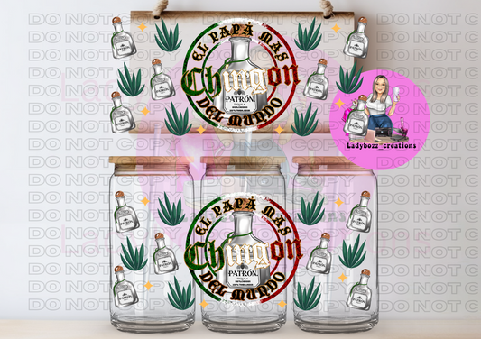 Papa Chingon/Patron/2 Wraps Only or Libbey Cup