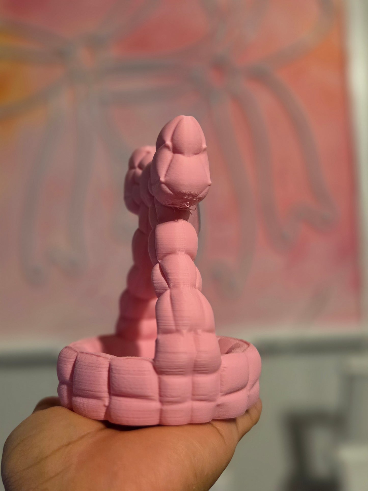 Puff Bow Jewerly Holder/3D print