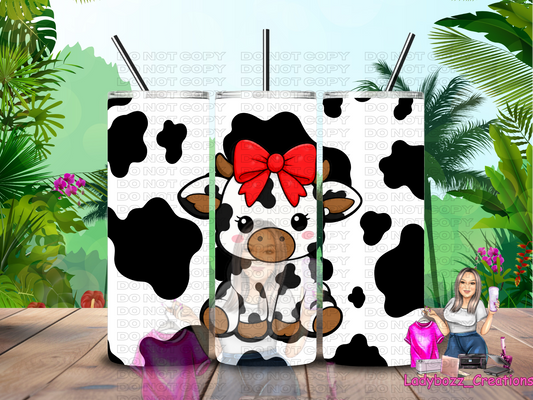 Highland Cow Tumbler with Matching 3d Straw Topper/Print Only or bundle