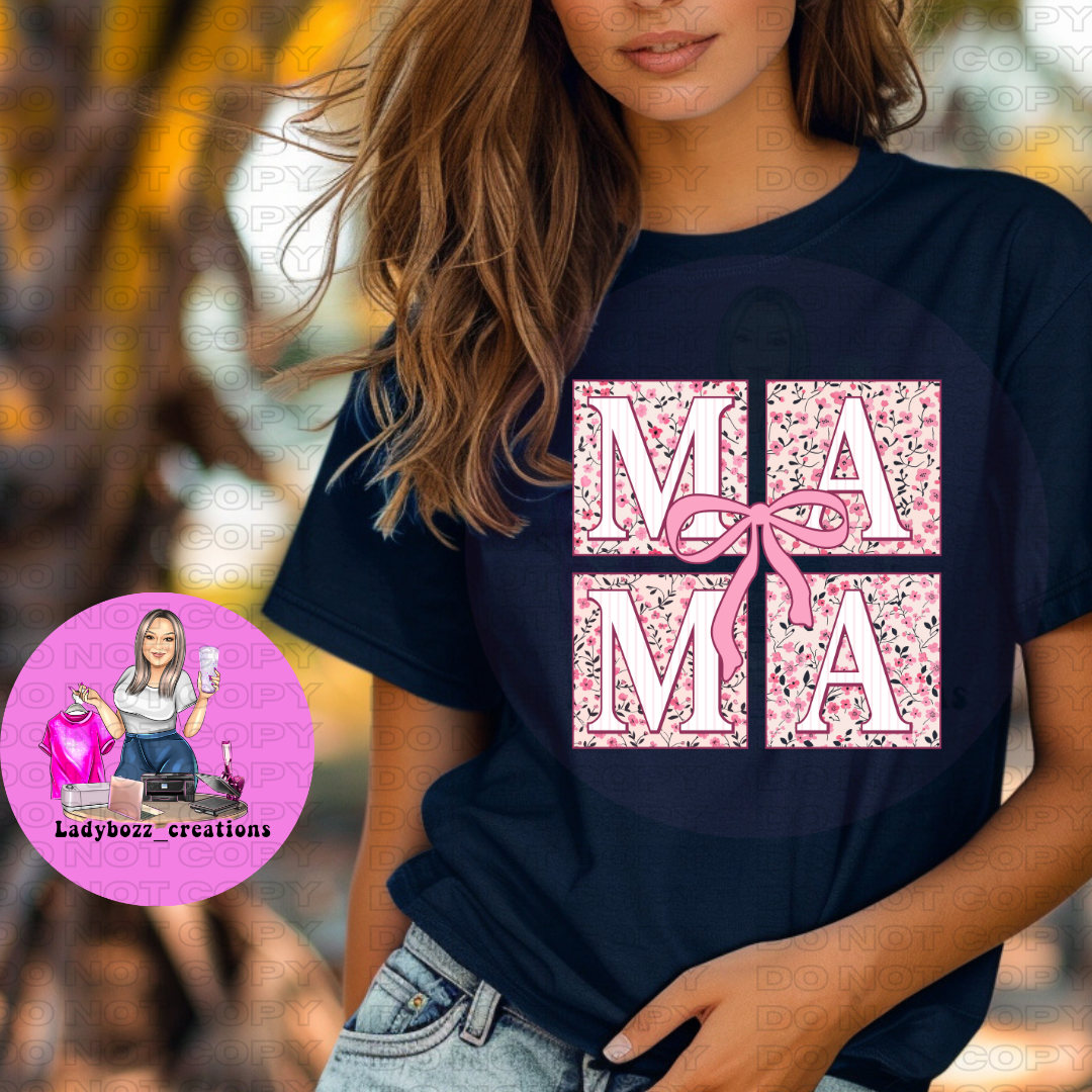 Mama Pink Coquette/Easter/Tshirt or print only