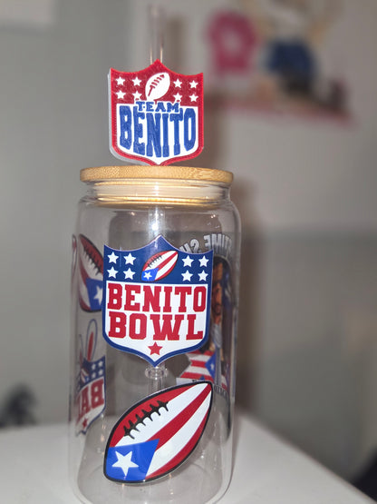 Bad Bunny/Libbey Cup with straw topper/3D Top