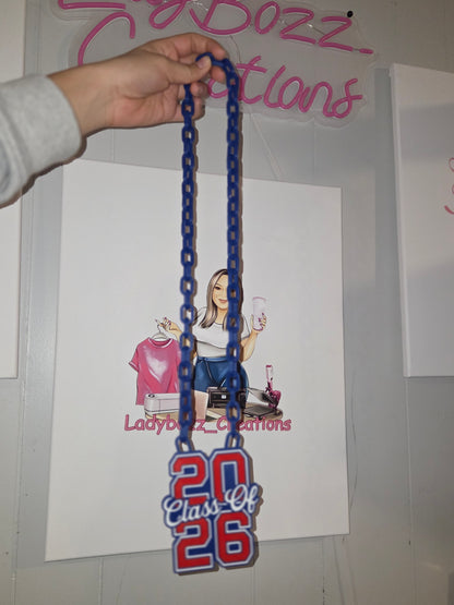 Class of 2026 3D Printed Graduation Necklace/Seniors