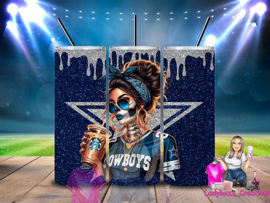 Dallas Skelly/Football/Tumbler or sublimation print/ (Copy)