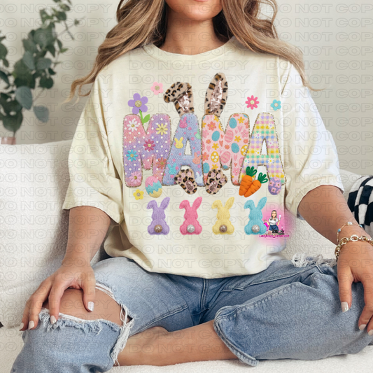 Easter/Mama with Bunnies/Tshirt or print only