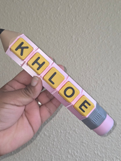 Personalized 3D Printed Pencil Clicker