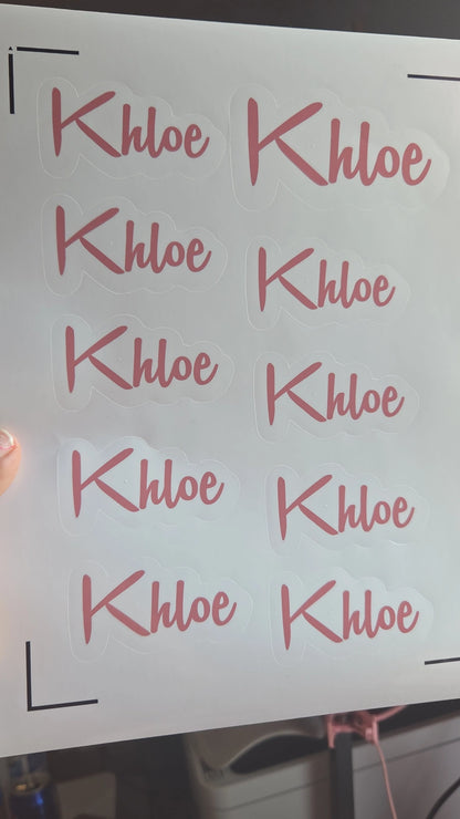 Name Label Stickers/School/Kids