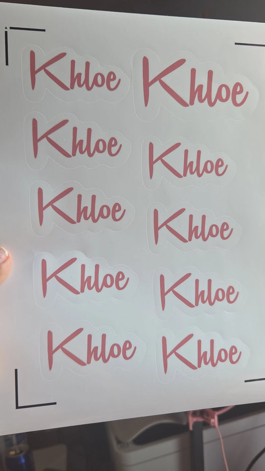 Name Label Stickers/School/Kids