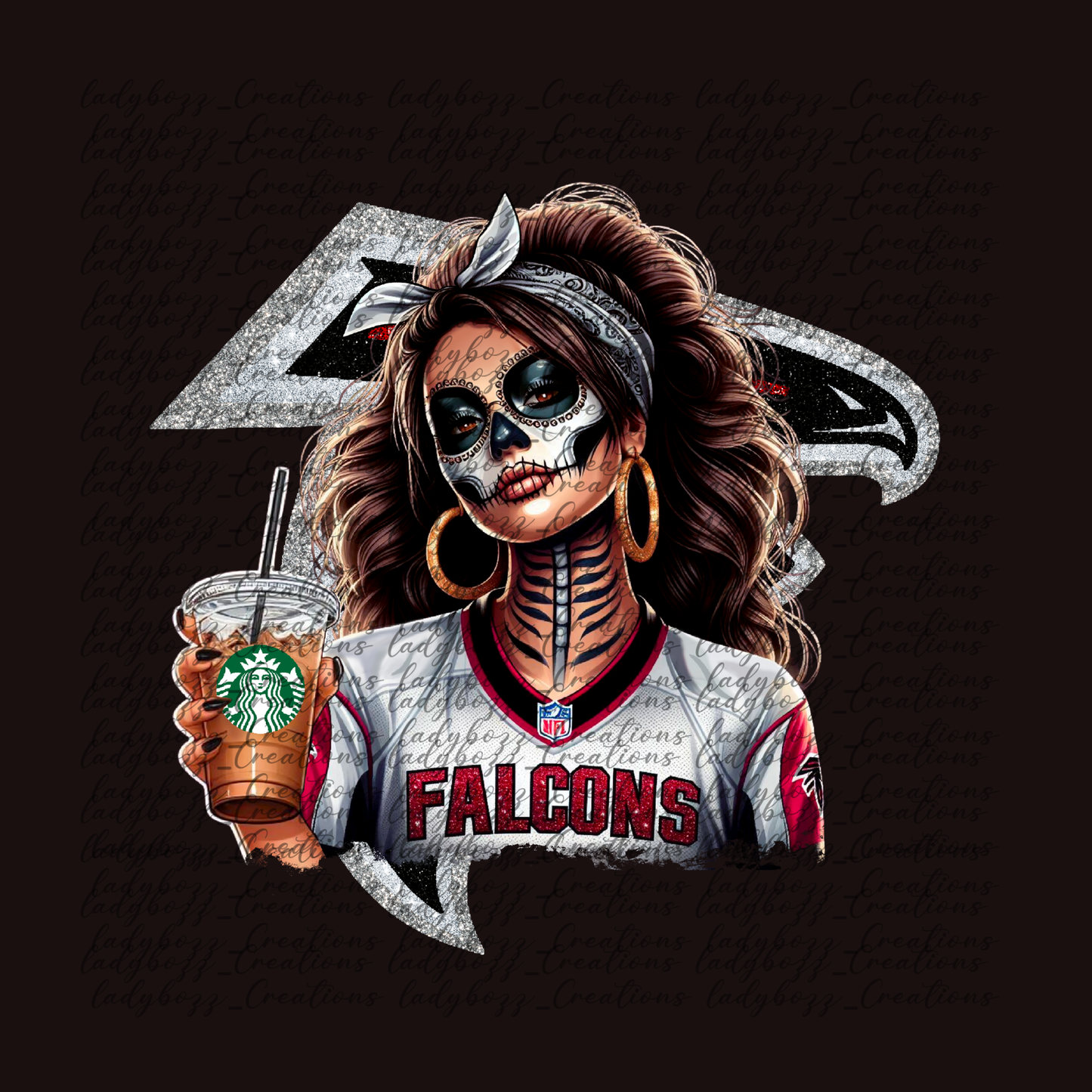 Skelly girl Football /Every Team Available/PRINT ONLY