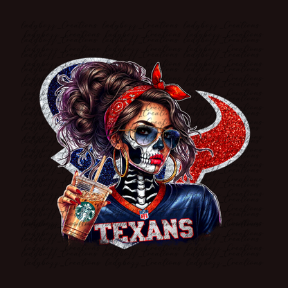 Skelly girl Football /Every Team Available/PRINT ONLY