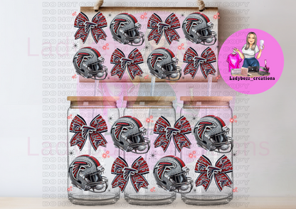 Football Team Faux Glitter Libbey WRAP ONLY