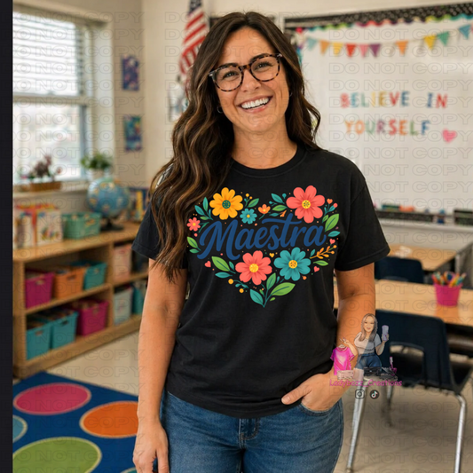 Teacher/Maestra Appreciation Graphic Tees – $20 Sale 🍎✏️