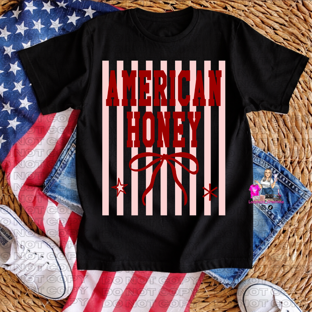 4th of July/American Honey Stripe/Tshirt or print only/