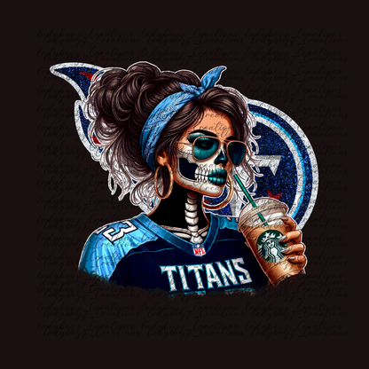 Skelly girl Football /Every Team Available/PRINT ONLY