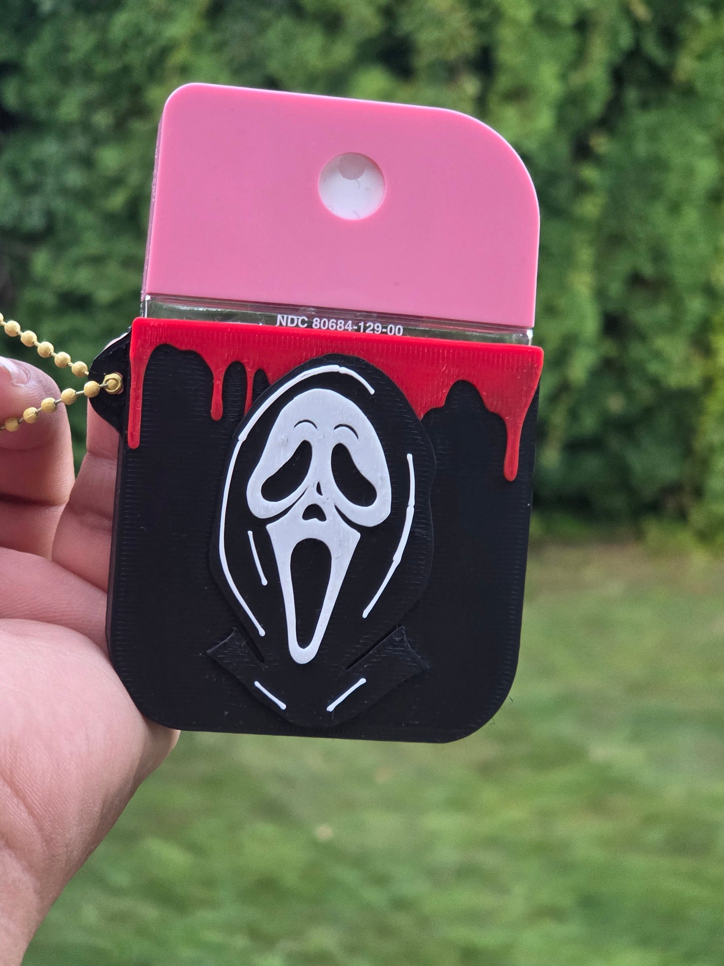 Ghost Face Hand Sanitizer Holder/3D