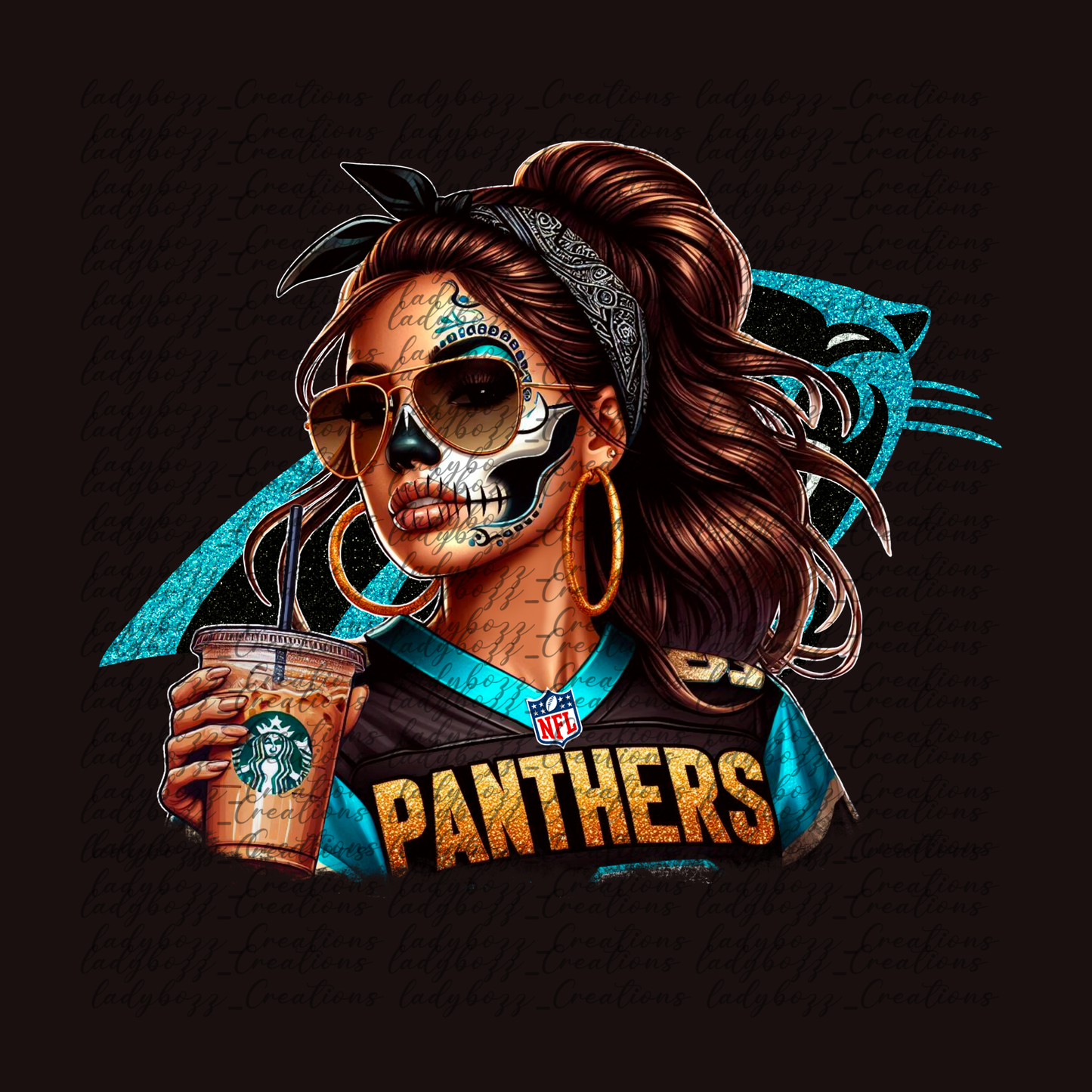 Skelly girl Football /Every Team Available/PRINT ONLY
