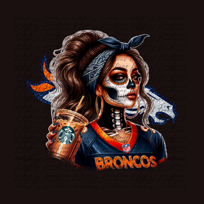 Skelly girl Football /Every Team Available/PRINT ONLY
