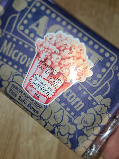 Popcorn Sticker Sheet/Valentines