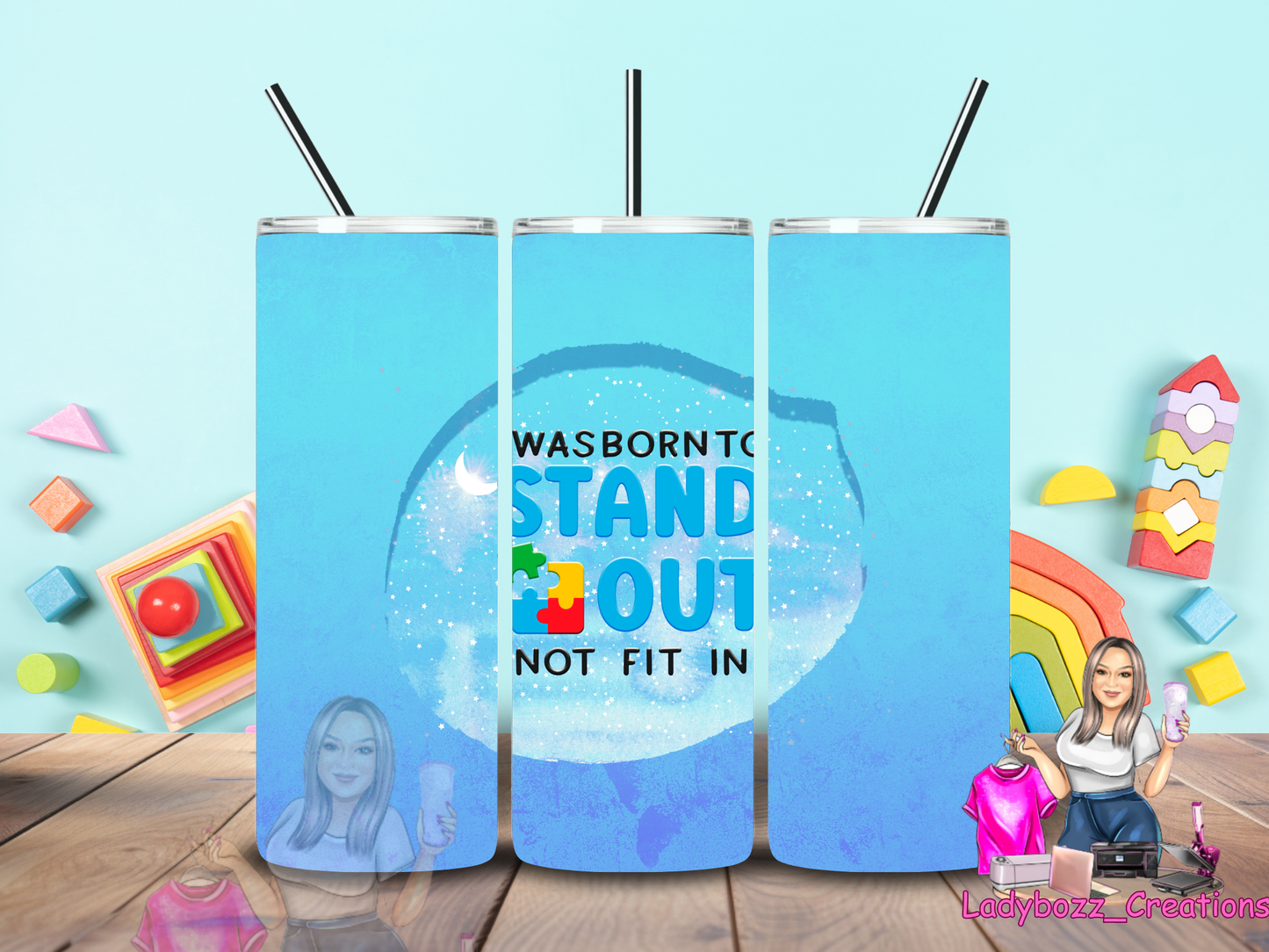 Autism Tumbler/ or sublimation print/several options