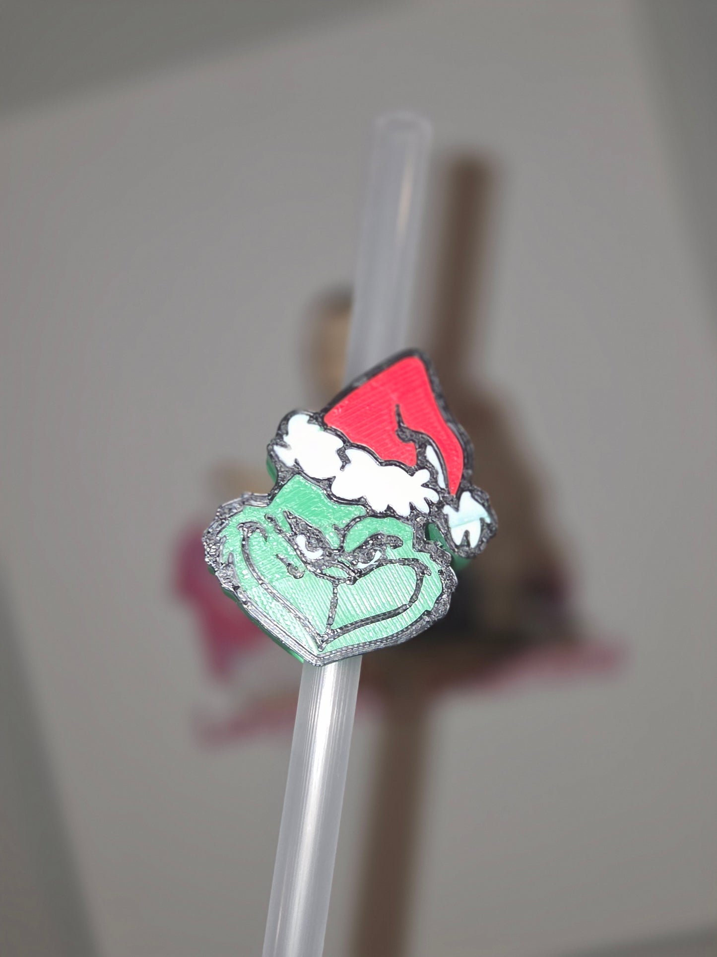 Christmas Green Guy/STRAW TOPPER ONLY