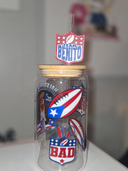 Bad Bunny/Libbey Cup with straw topper/3D Top