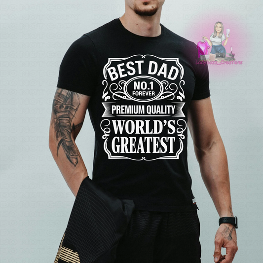 Fathers Day/Best Dad/Tshirt or print only/