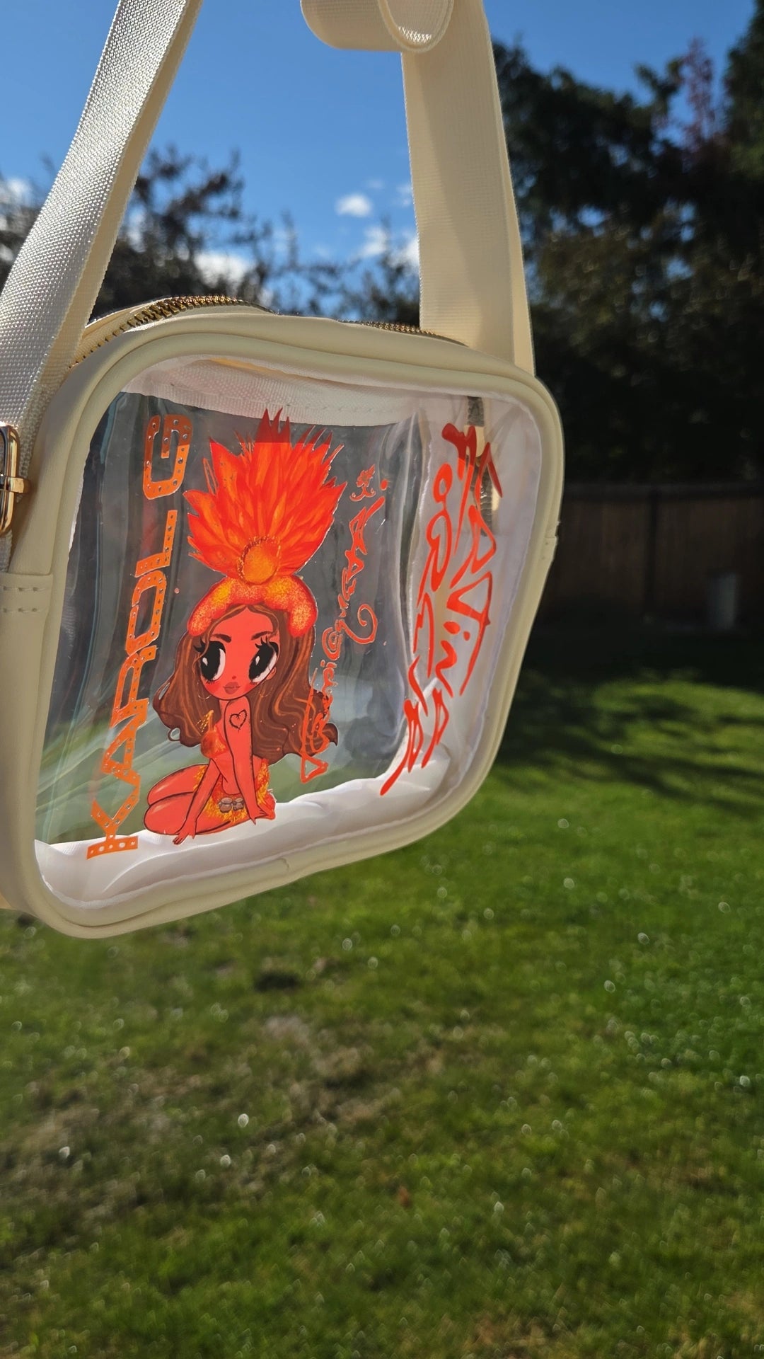 Clear Concert & Stadium Bag with 2 Custom Decals