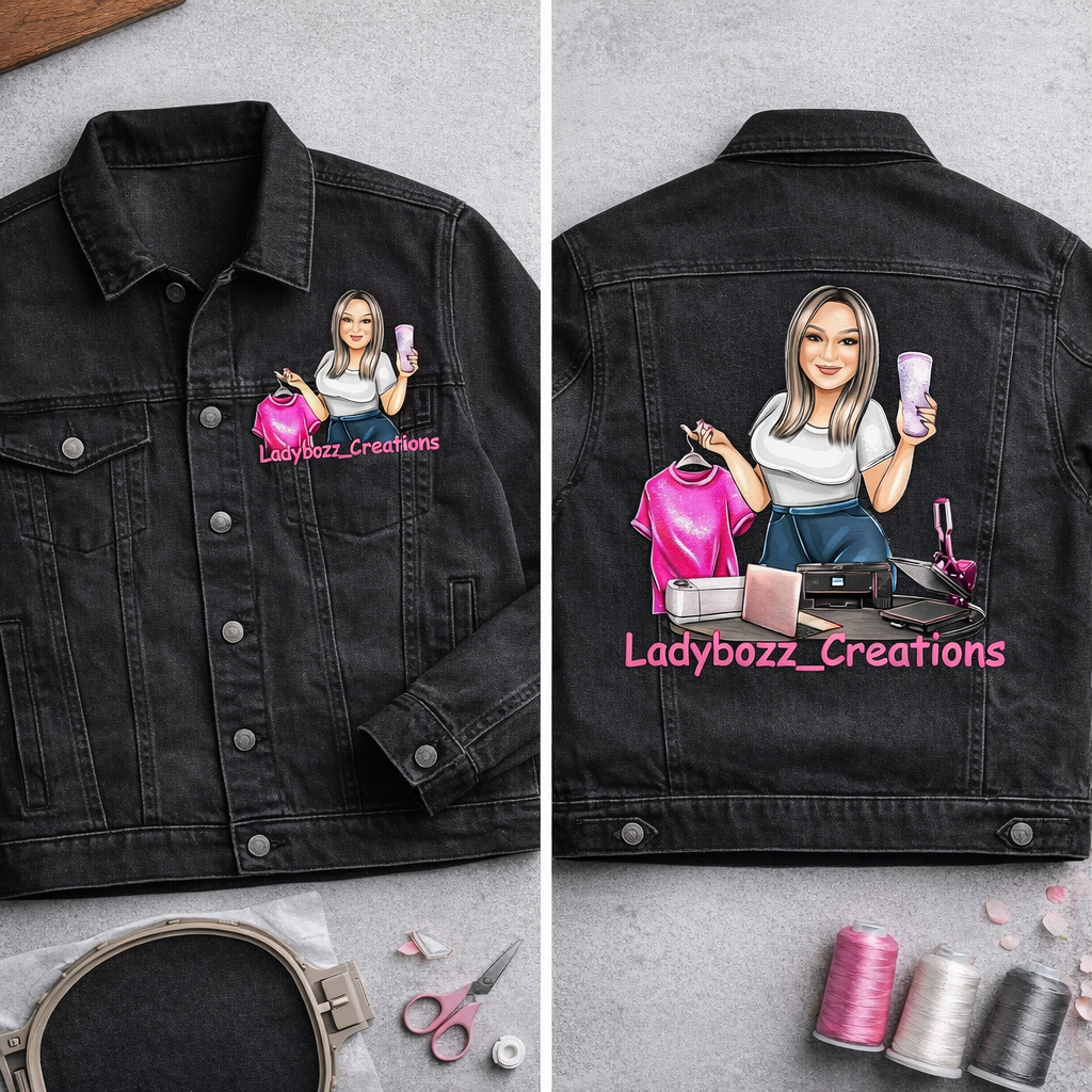 Custom/Embroidery Jacket/ – Pocket + Full Back Design (Customer Provided Apparel)