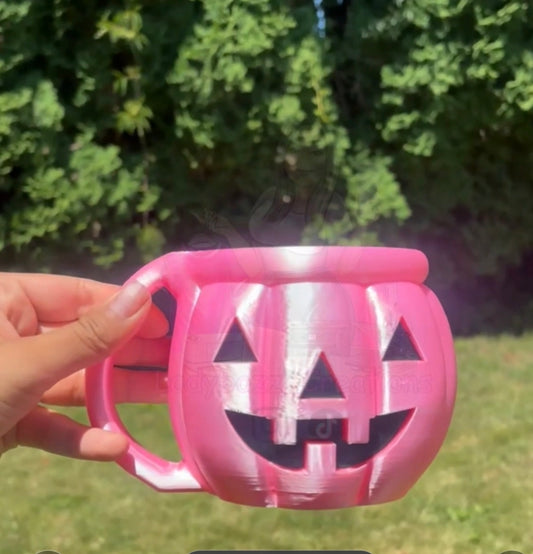 Jack-O'-Lantern Ice Cream Pint Holder/Halloween/3d