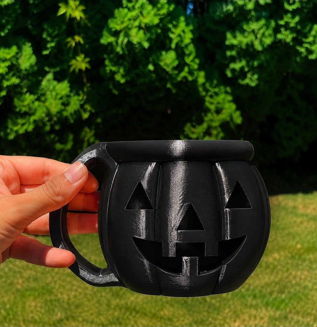 Jack-O'-Lantern Ice Cream Pint Holder/Halloween/3d