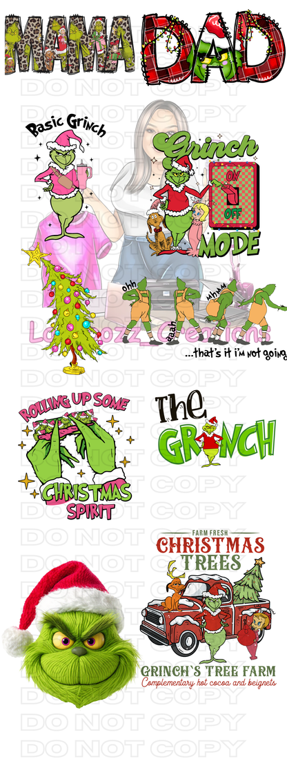 DTF Gansheet 5 different options