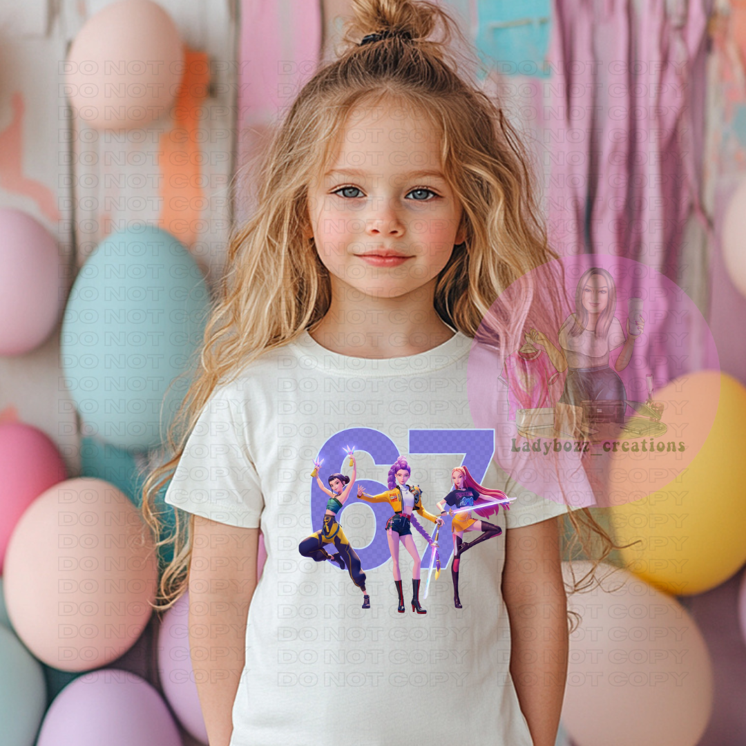 Huntrix/Kpop/6-7/kids/tshirts