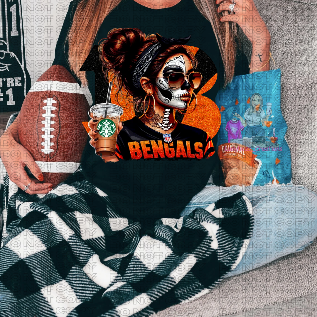 Skelly Football Girls/Every Team Available/Tshirt or Print Only