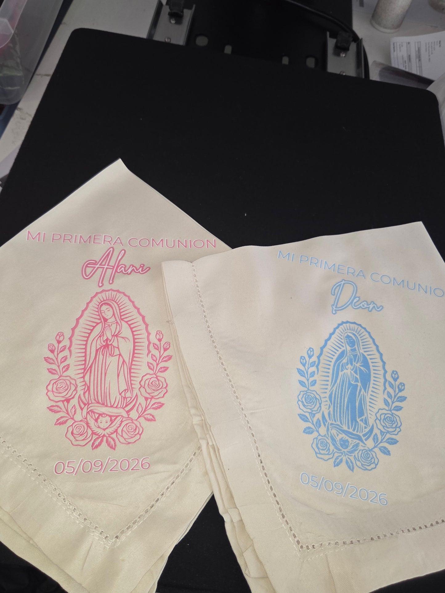 20in x 20in Personalized Cloth Napkins/Custom/First Comunion/Recuerdos/keepsakes