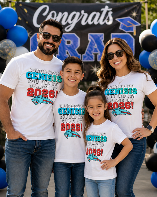 Custom Graduation Family Shirts – Class of 2026/Seniors
