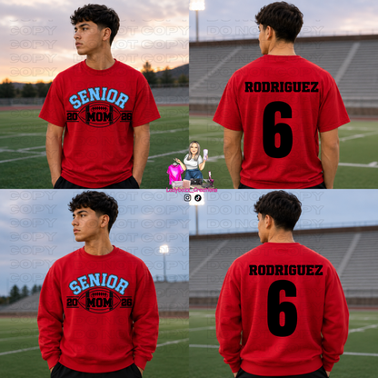 Senior Mom Football/Tshirt/School