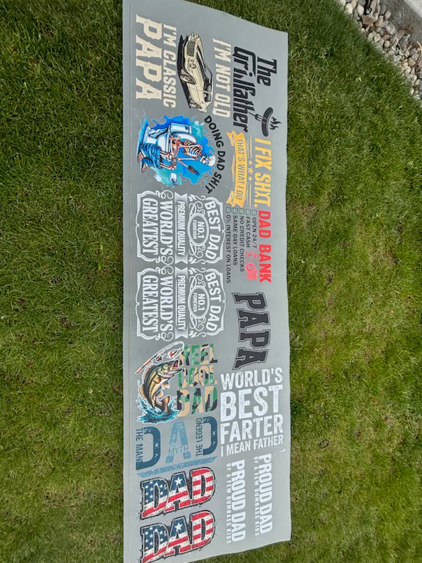 Fathers Day/DTF Gangsheet/Premade
